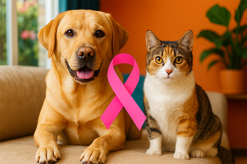 Octobre Rose : Sensibilisation au Cancer Mammaire Animal Octobre Rose : Sensibilisation au Cancer Mammaire Animal