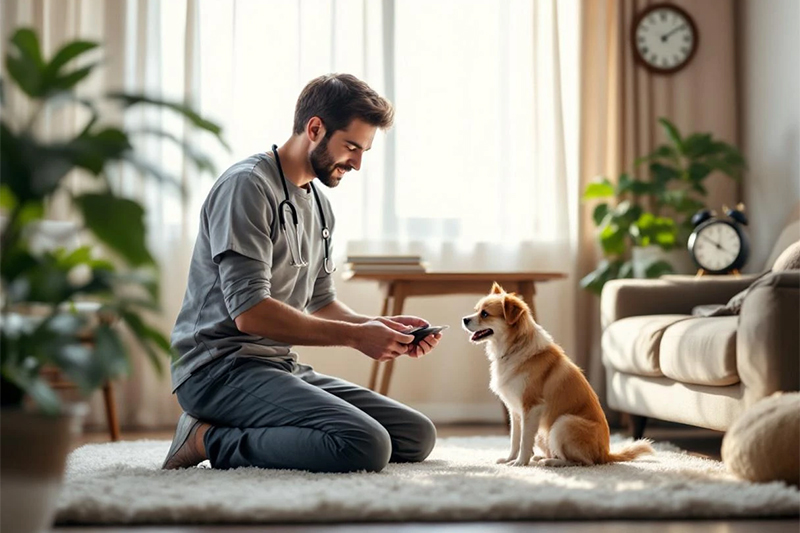 En cas d'urgence, un vétérinaire intervient chez vous!